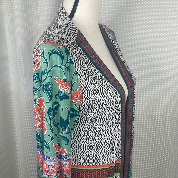 Soft Surroundings Daydreams Topper Kimono Floral Boho Festival Sz S - Picture 6 of 13